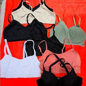 Assorted training bras